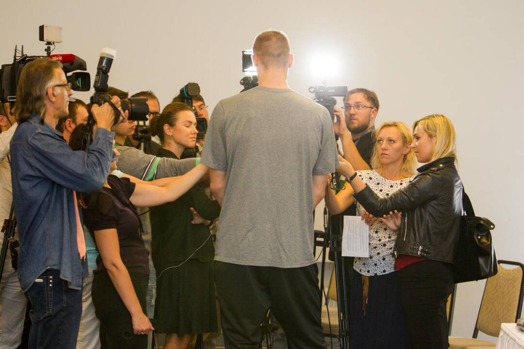 Lietuvos krepšinio rinktinės spaudos konferencija