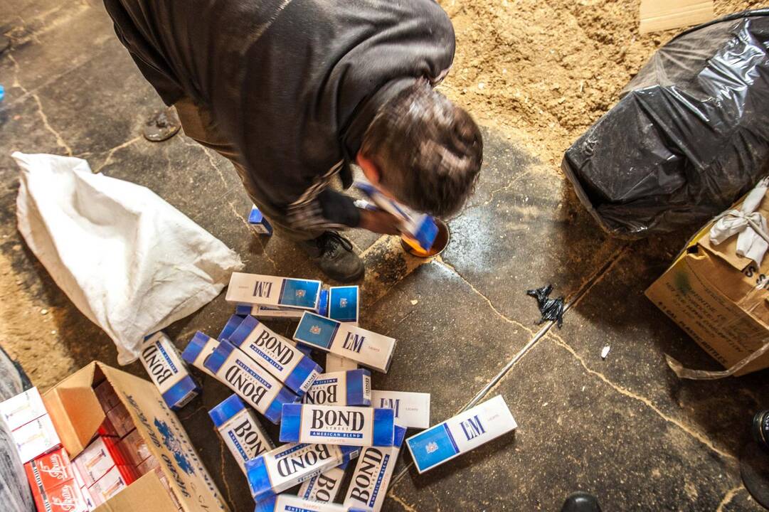 Palemone degino kontrabandines cigaretes