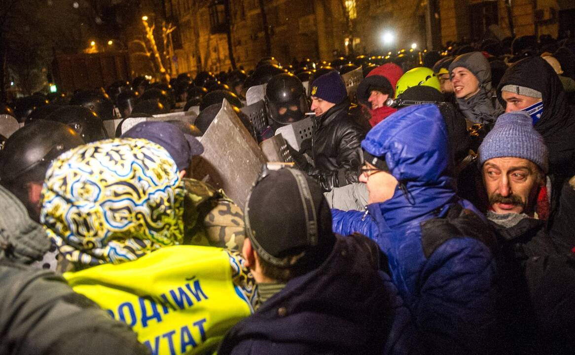 Kijeve – susirėmimai tarp milicijos ir protestuotojų