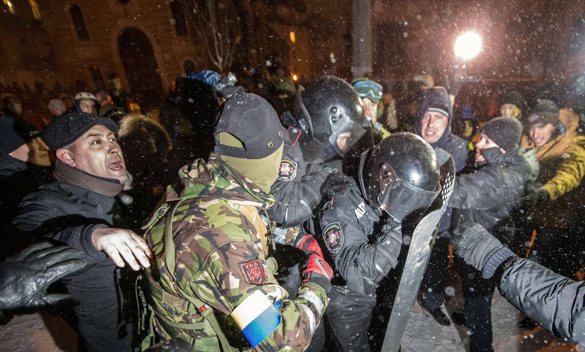 Kijeve – susirėmimai tarp milicijos ir protestuotojų