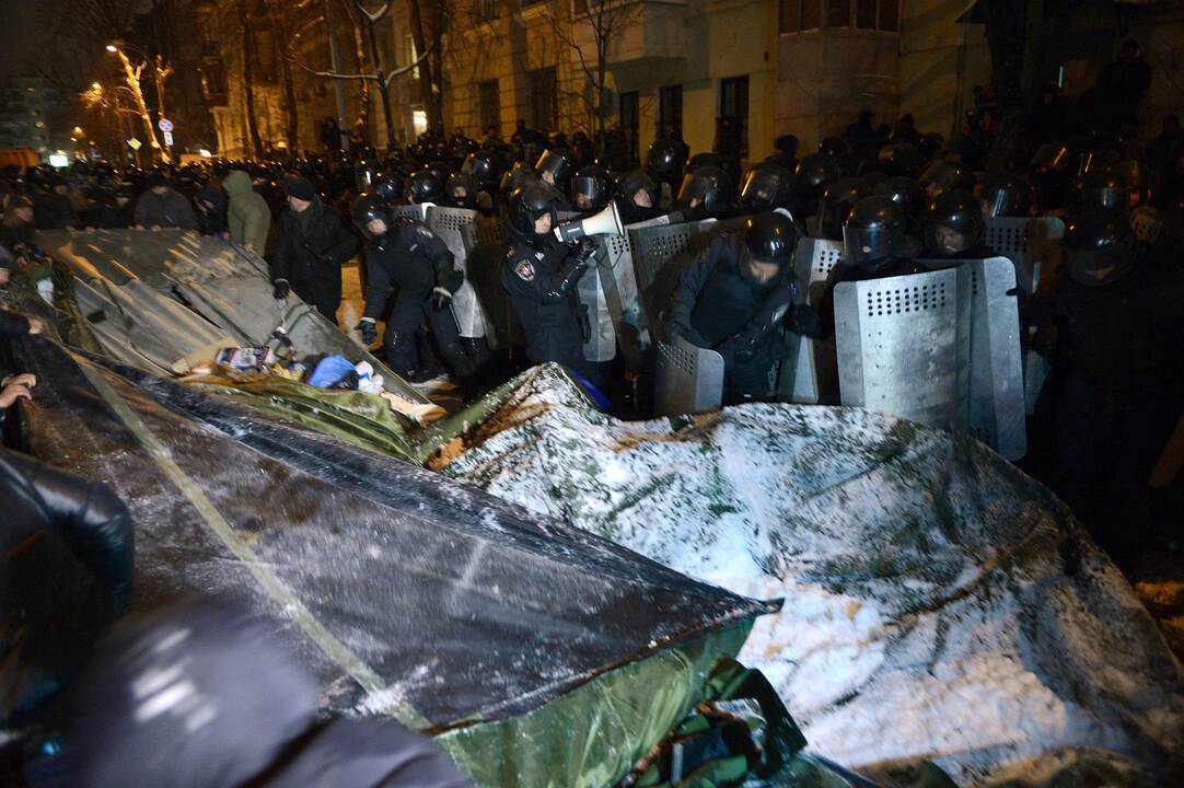 Kijeve – susirėmimai tarp milicijos ir protestuotojų