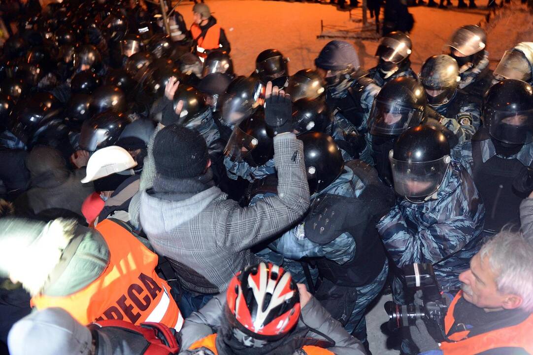 Kijeve – susirėmimai tarp milicijos ir protestuotojų