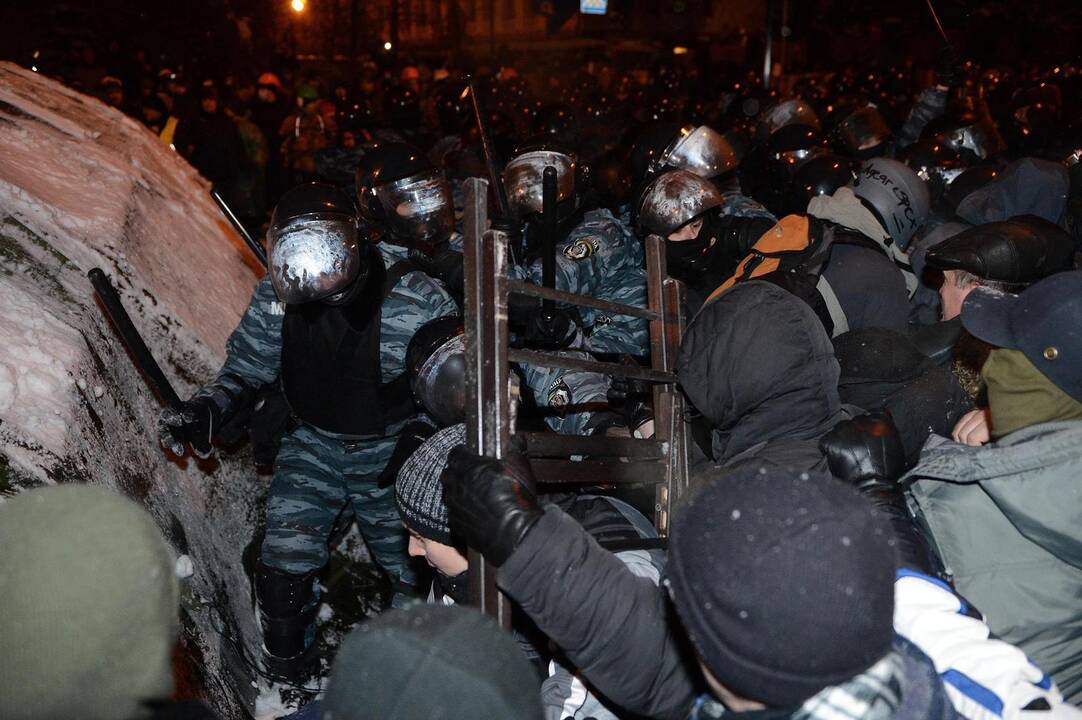 Kijeve – susirėmimai tarp milicijos ir protestuotojų
