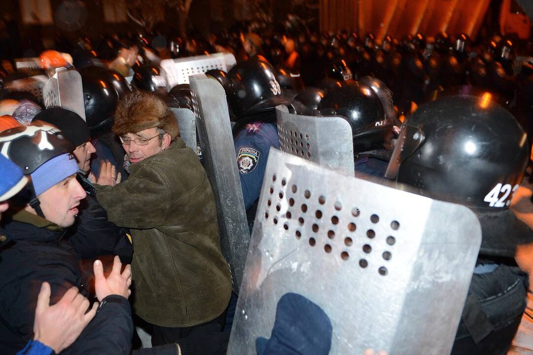 Kijeve – susirėmimai tarp milicijos ir protestuotojų