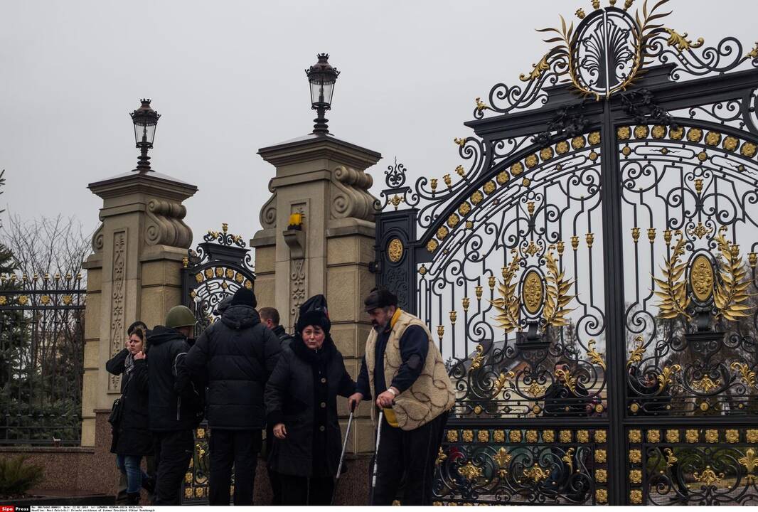 Nušalinto Ukrainos prezidento V. Janukovičiaus rezidencija