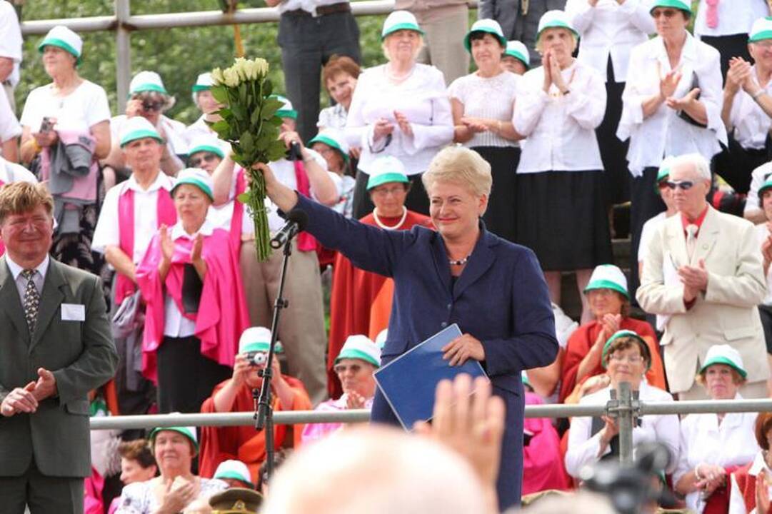 Tremtinių sąskrydyje Ariogaloje dėmesys prezidentei