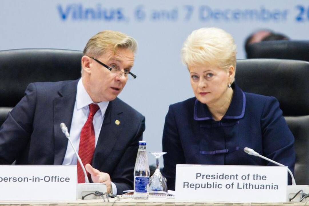 Prezidentė: ESBO dėka pasiekta pažanga sprendžiant konfliktus