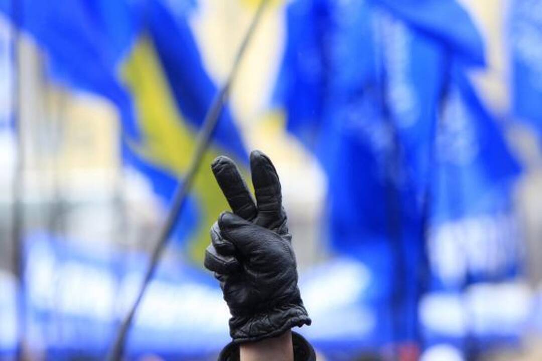 Ukrainos opozicija buvo jėga išstumta iš Rados prezidiumo