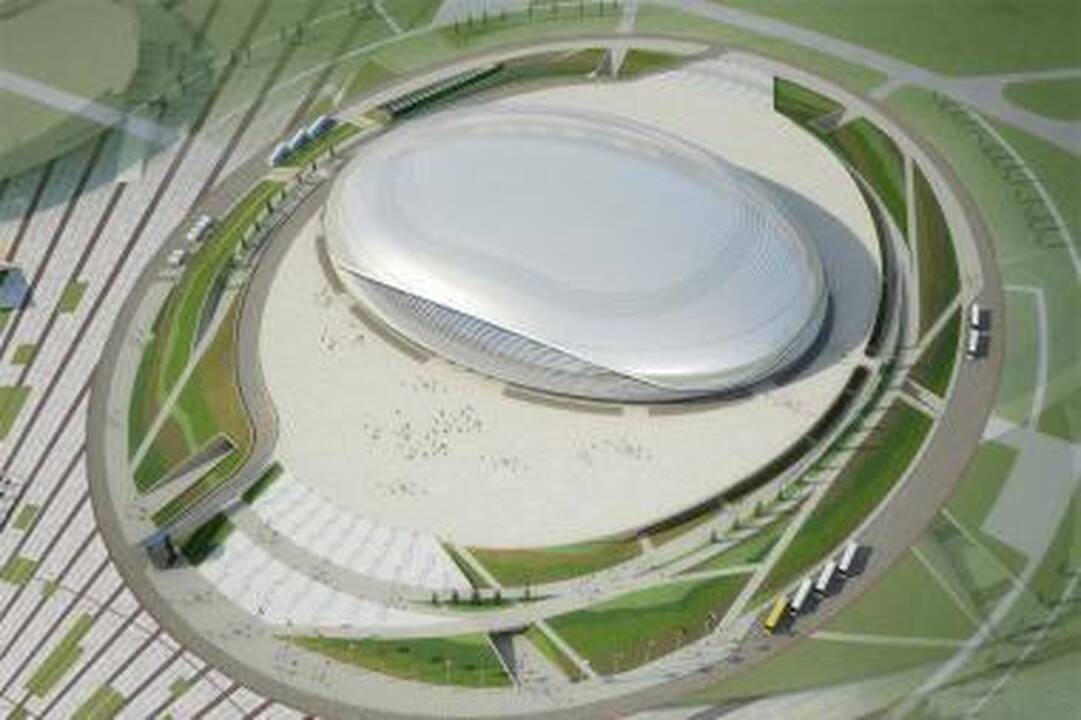 Olimpiados areną Sočyje papuoš stiklas iš Klaipėdos  