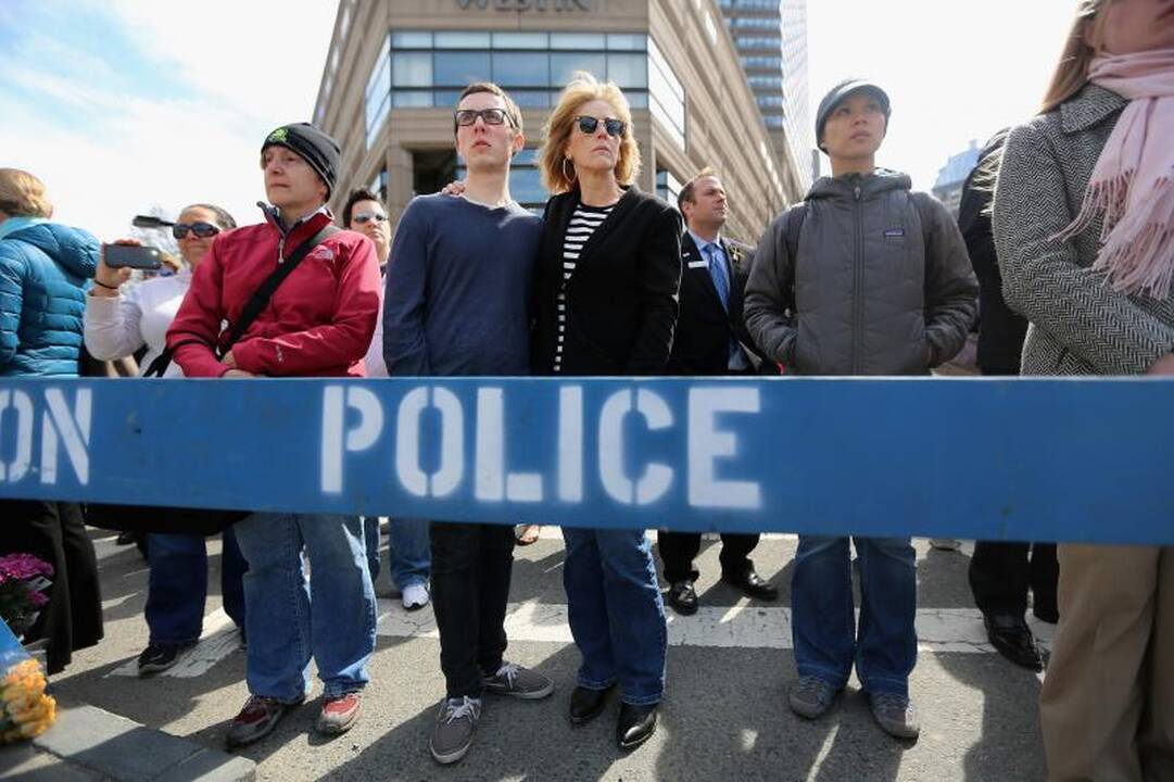 Savaitę po Bostono maratono gyventojai paminėjo tylos minute