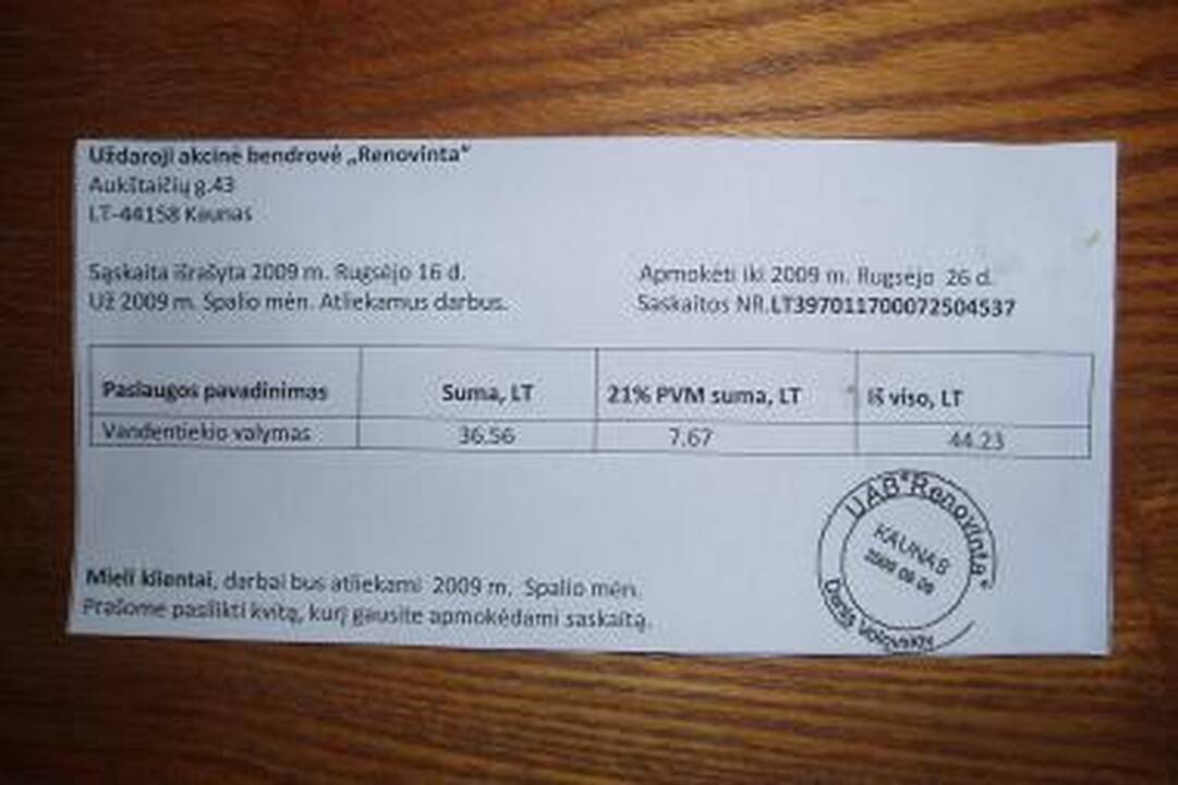 „Kauno vandenys“ - populiariausia sukčių priedanga (papildyta)