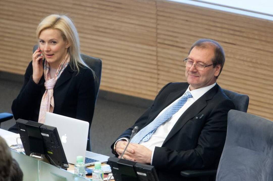 Balsuojant dėl neliečiamybės prezidentė linki galvoti apie savigarbą