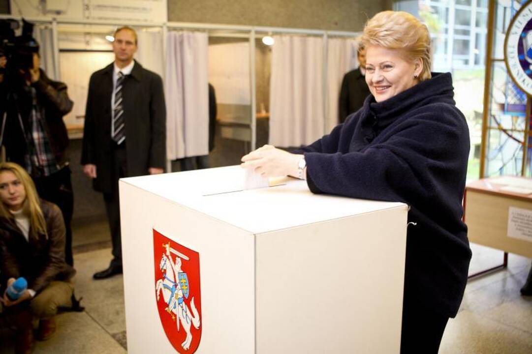 Apklausa: rekordiškai smuko visuomenės palankumas prezidentei