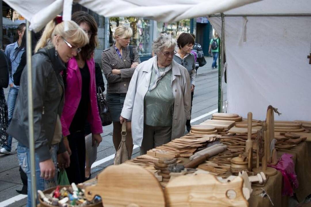 Laisvės alėjoje įsikūrė prekybininkai   