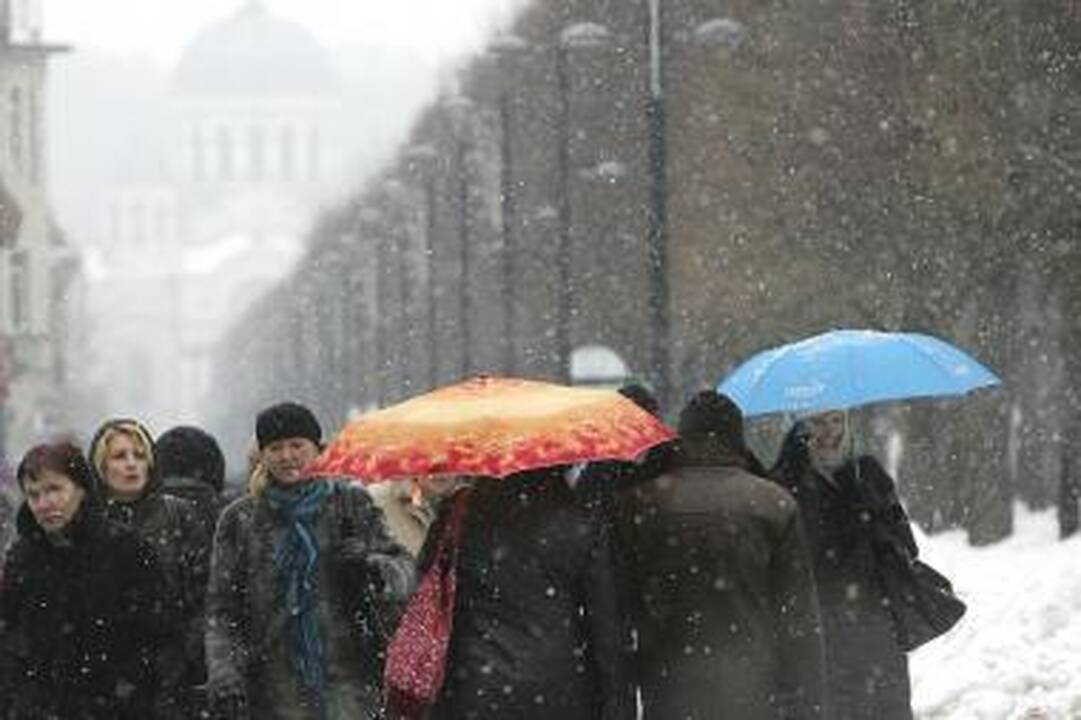 Orai Kaune: šaltis ir sniegas dar nesitrauks