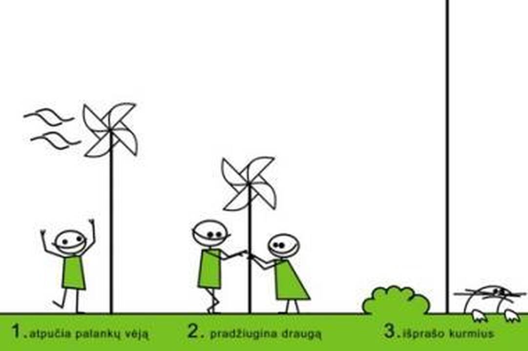 Kaziuko mugėje - vėjo malūnėliai vėžiu sergantiems vaikams