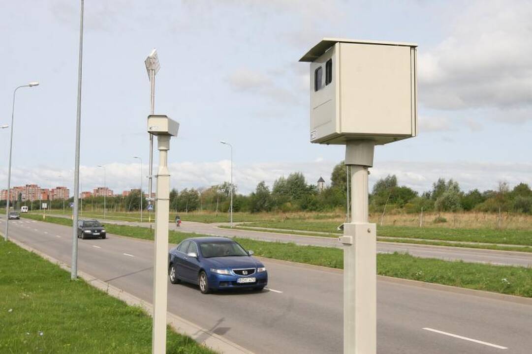 Vilniuje vėl veikia greičio matuokliai   