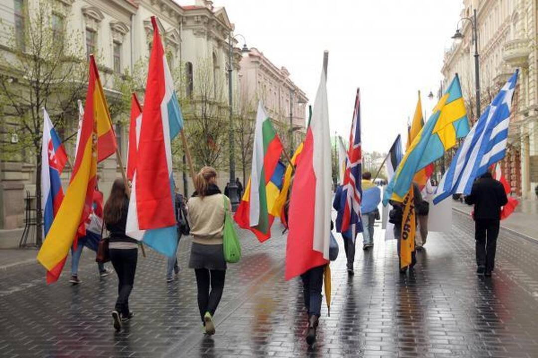 Įstojimo į ES dieną sostinėje eisena minėjo tik jaunieji liberalai