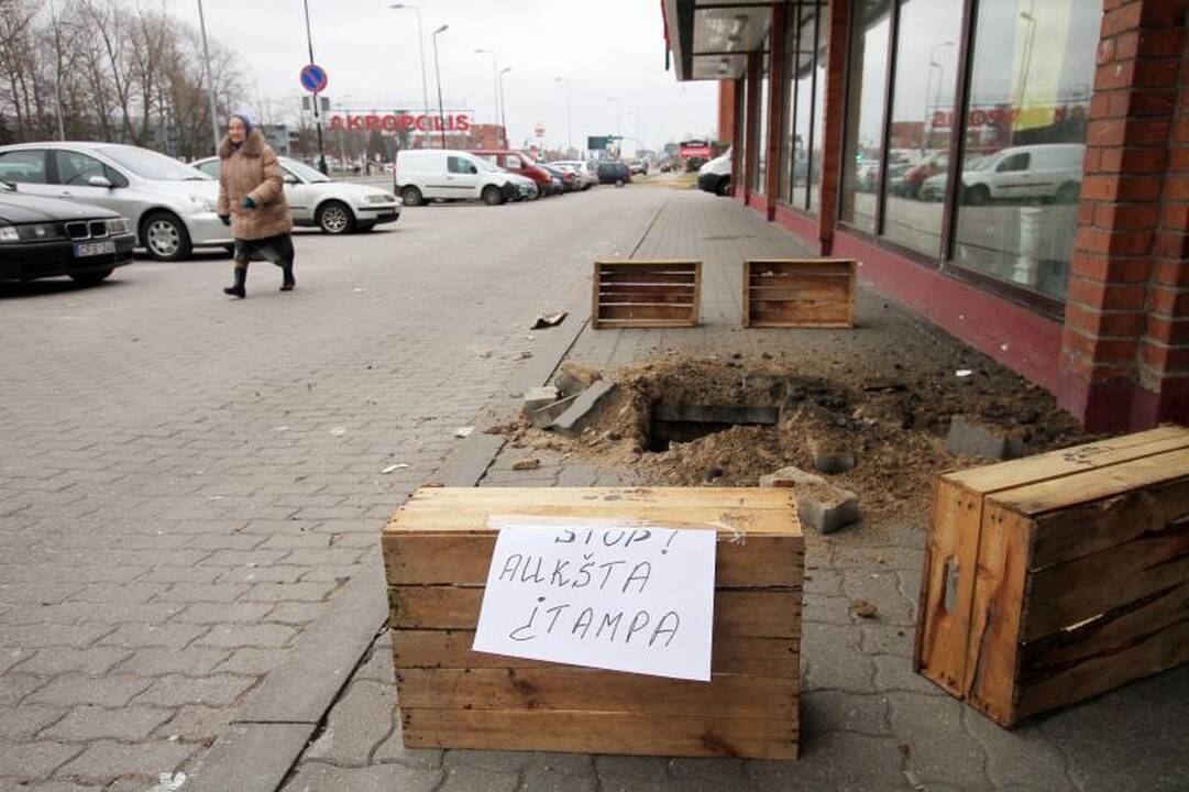 Klaipėdoje sprogus elektros kabeliams buvo sutrikęs elektros tiekimas