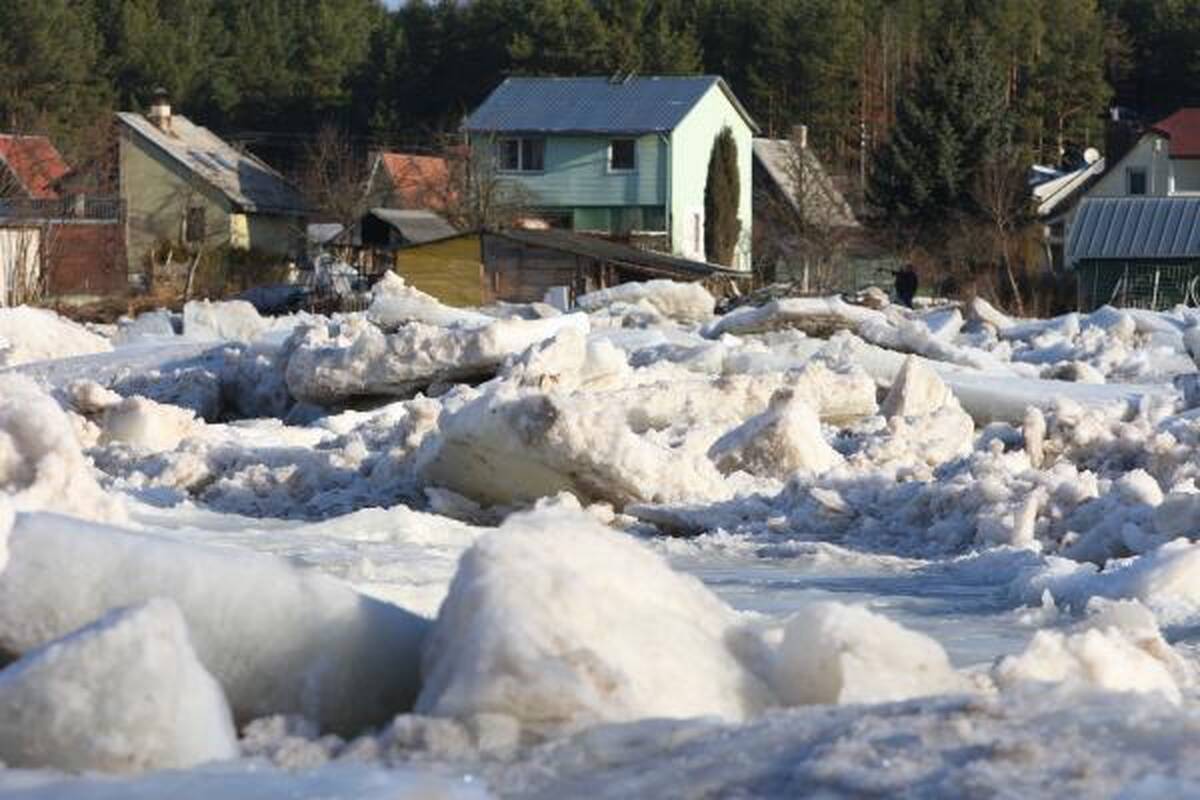 Potvynio vanduo pamaryje, Šakių ir Kauno rajonuose neslūgsta