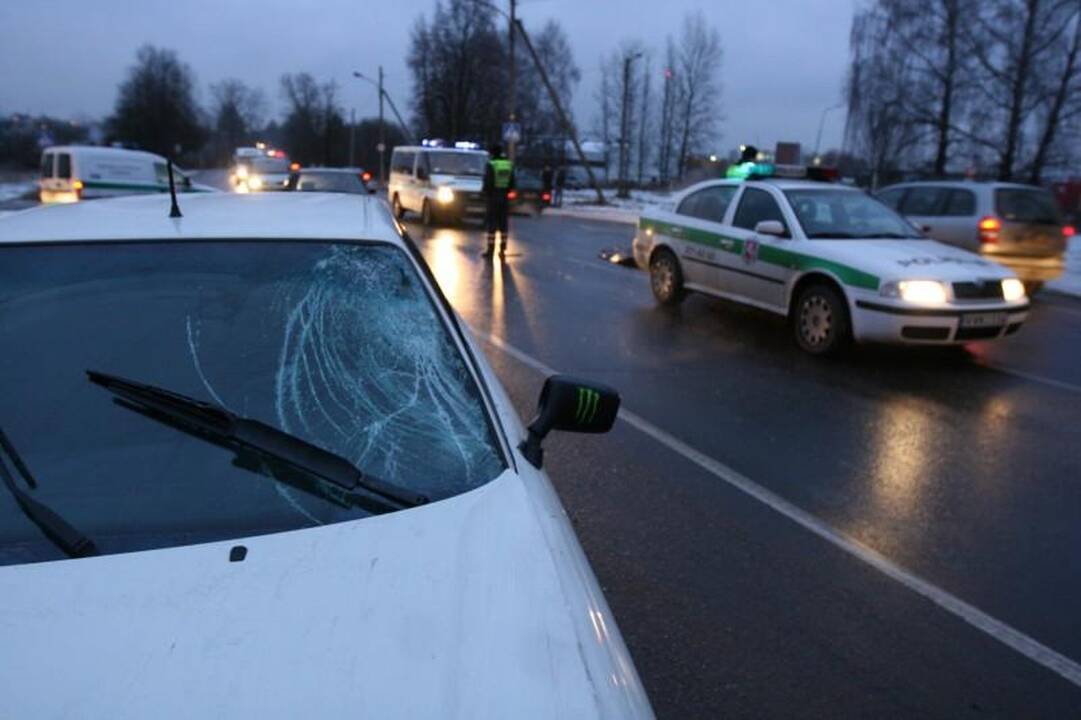 Vilniuje žuvo pėsčiųjų perėjoje partrenktas vyras