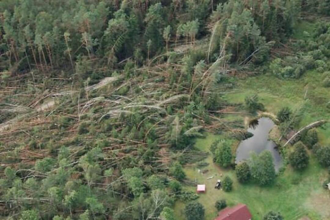 Nuostoliai dėl audros – daugiau kaip 20 milijonų litų (papildyta 14.40 val.)