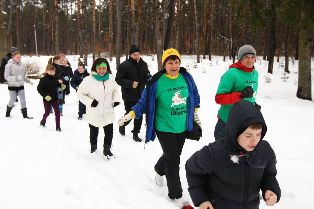 Bėgimas už blaivybę: pusnys entuziastų neatbaidė