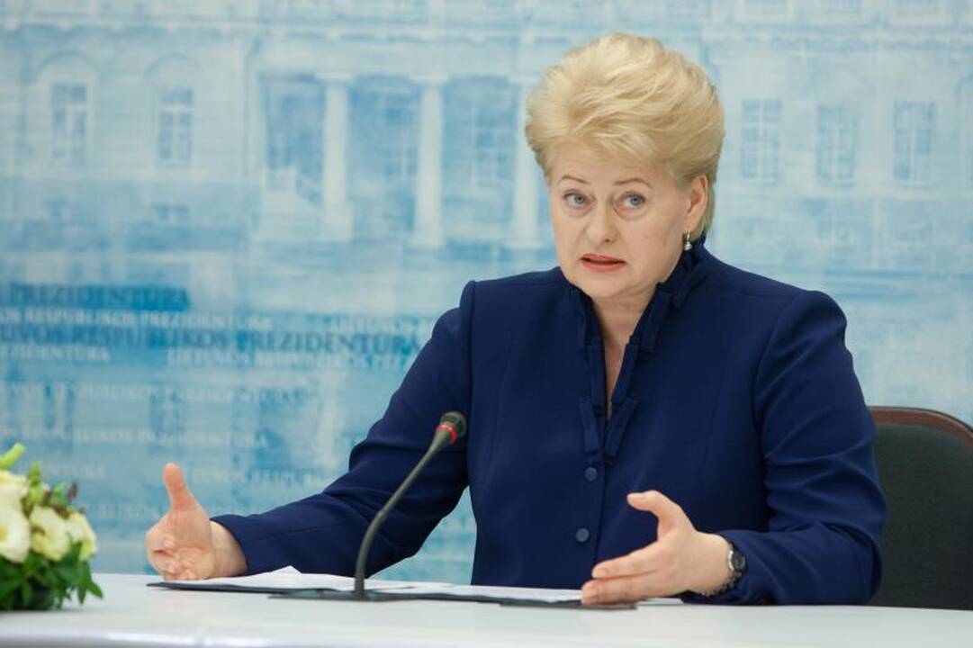 Prezidentė ragina toliau laikytis finansinės drausmės