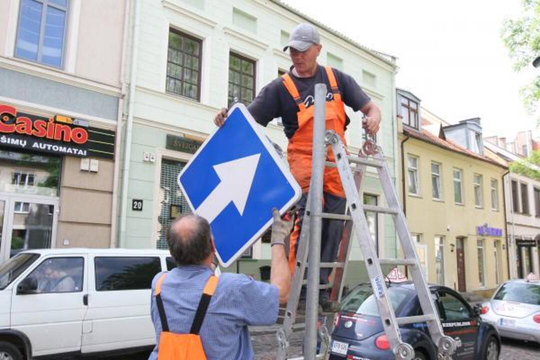 Pokyčiai senamiestyje: eismas Tiltų gatve jau draudžiamas