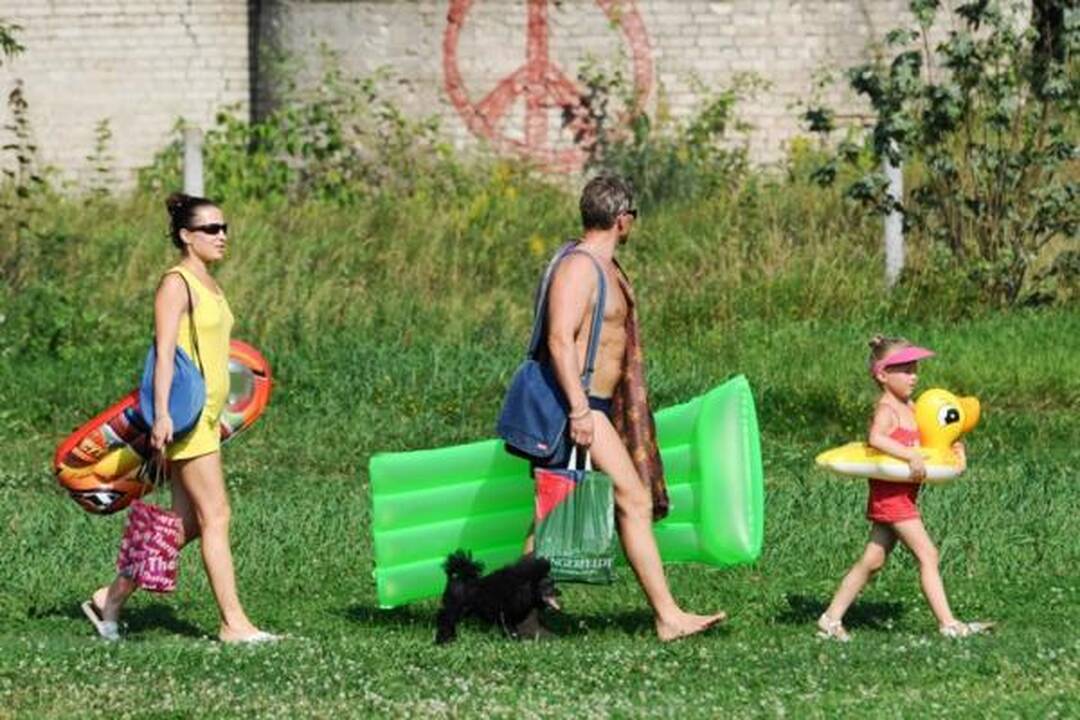 Sostinės paplūdimius šturmuoja vilniečiai