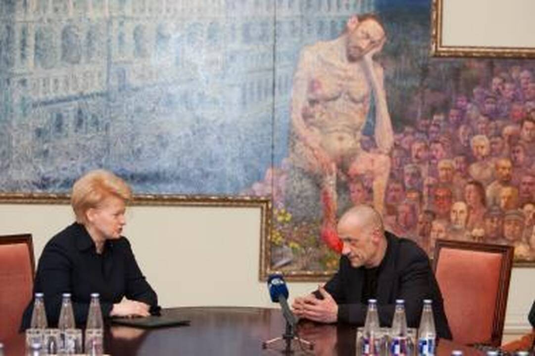 Prezidentūroje eksponuojamas Š.Saukos paveikslas