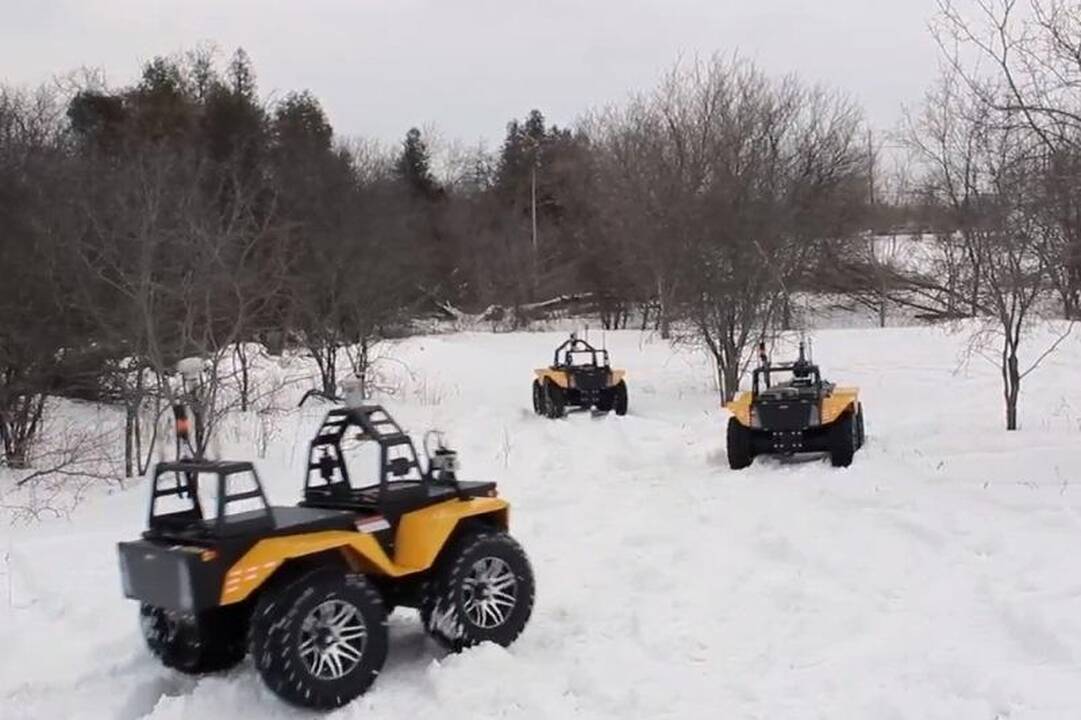 Geltonas „Grizzly“, įveikiantis bet kokią bekelę 