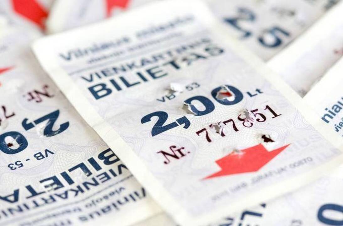 Vilniečiai šluoja vienkartinius bilietus