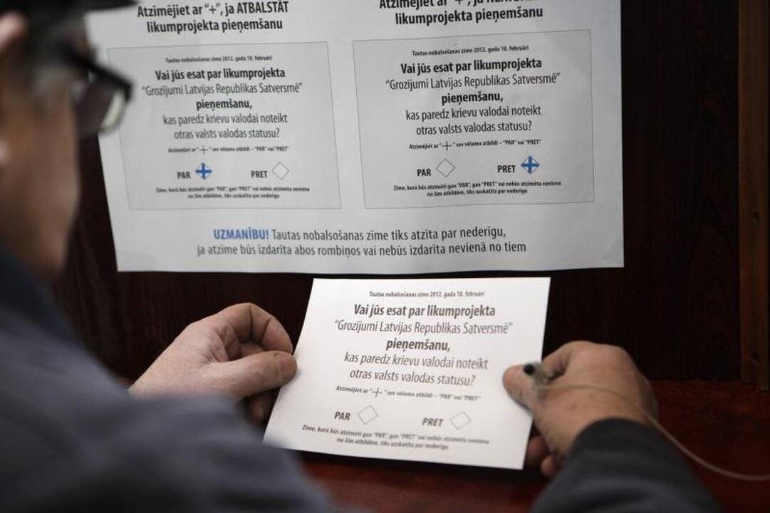 Referendumas dėl rusų kalbos tapo rimtu signalu Latvijos valdžiai