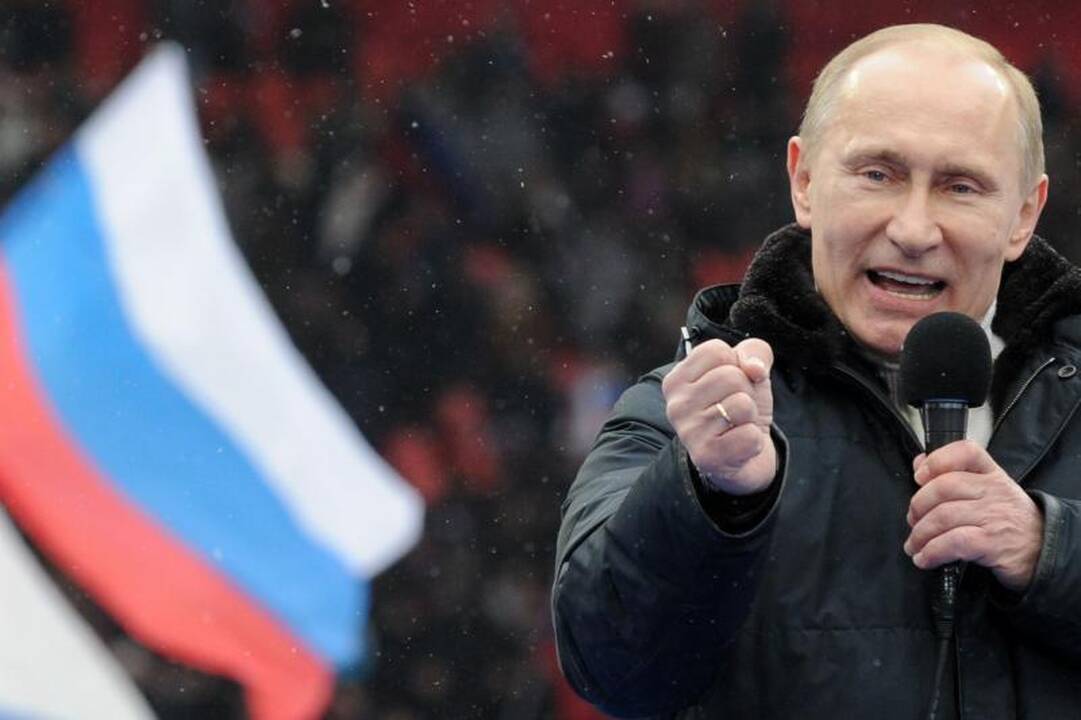 Maskvoje vyksta akcijos Vladimirui Putinui remti