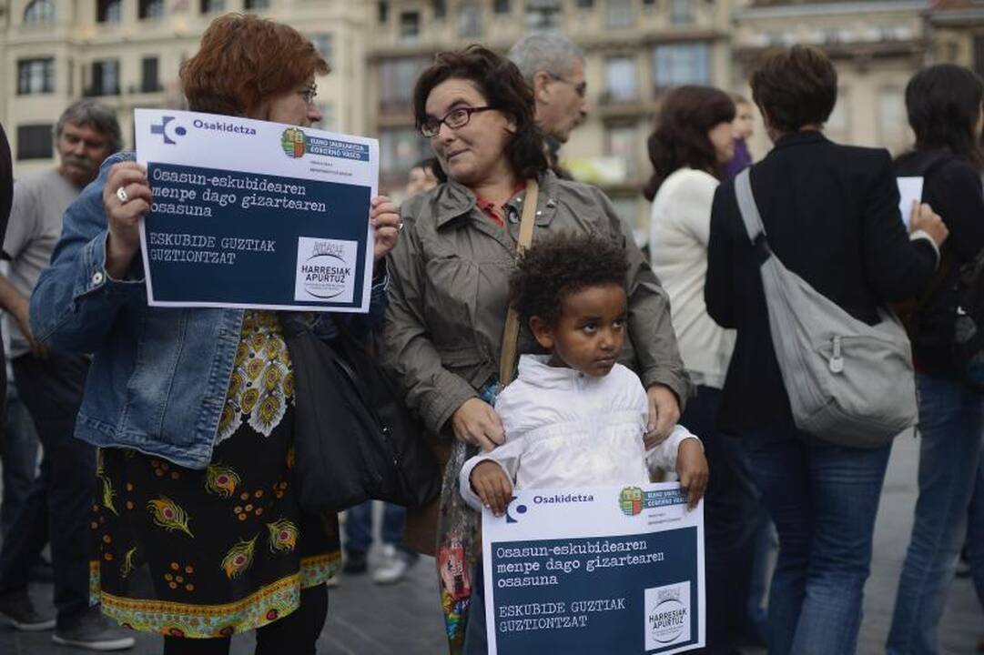 Ispanai protestavo prieš nemokamos sveikatos priežiūros panaikinimą