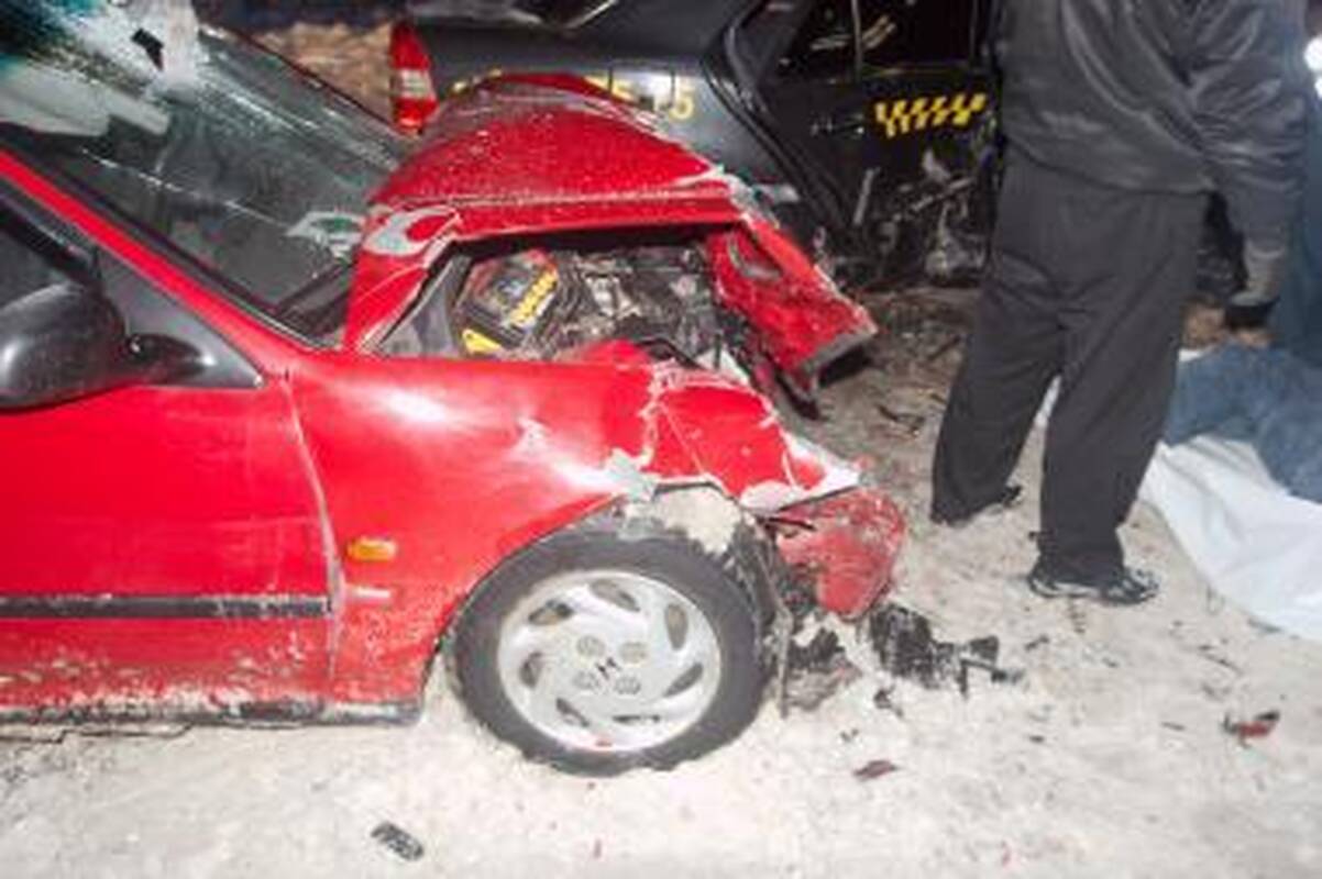 Per avariją Vilniuje žuvo taksi keleivis