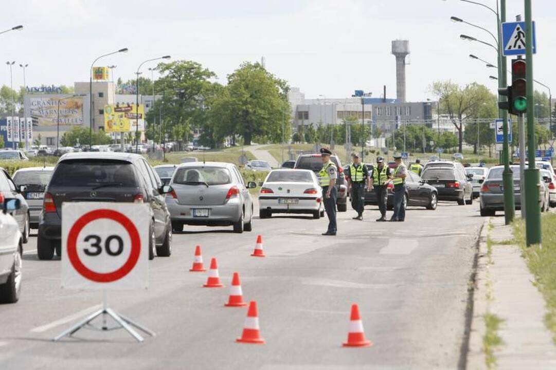 Klaipėdoje dėl policijos reido blokuotas eismas