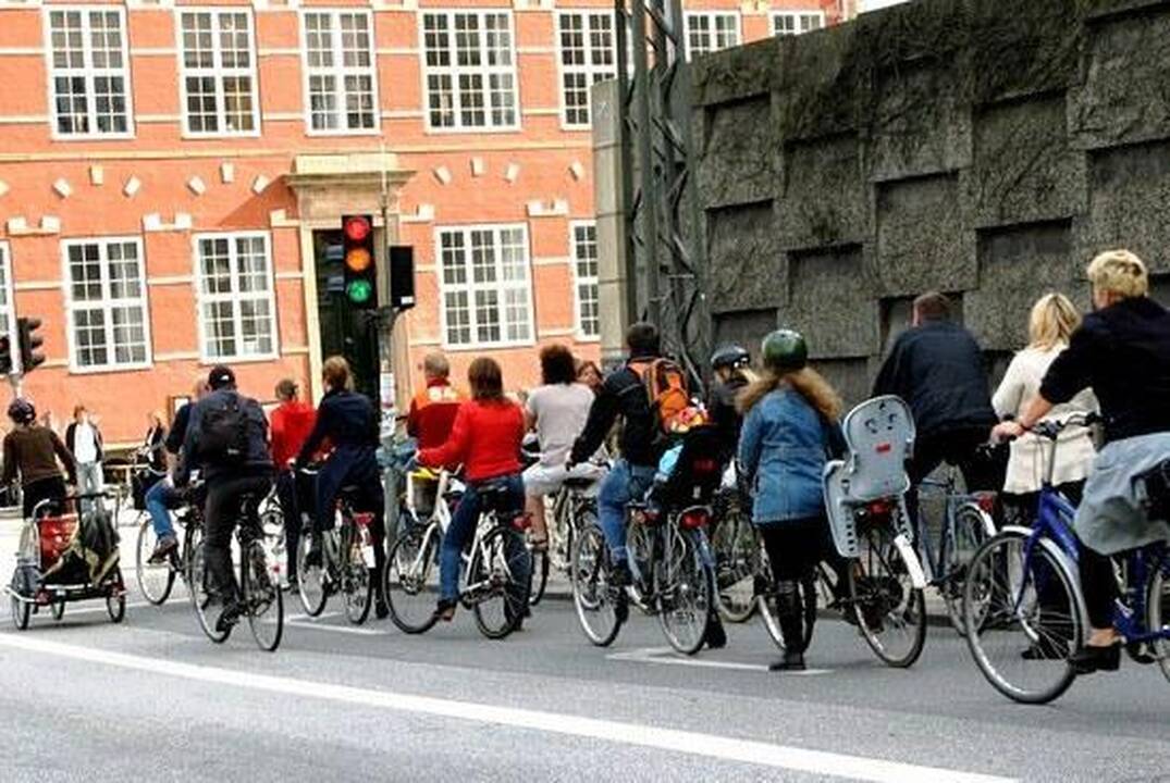 Kopenhagoje netikėta problema: miestas užsikišo nuo dviratininkų