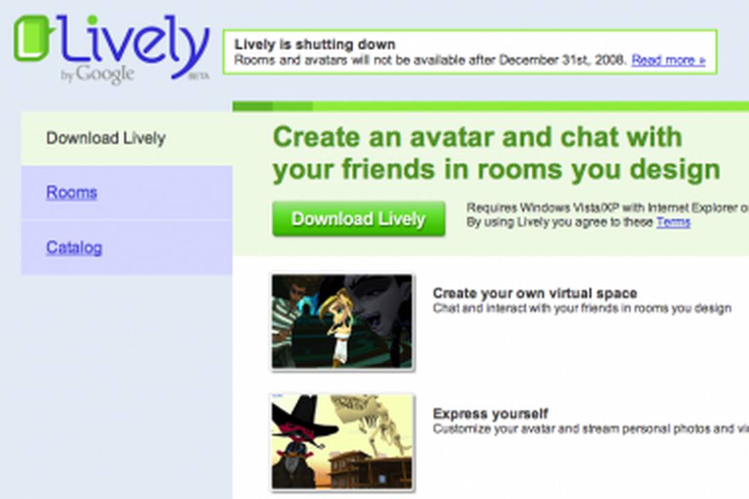 „Google Lively“ pasitraukia