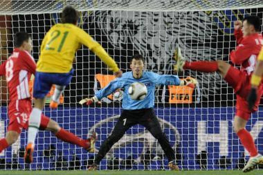 G grupė: brazilai įveikė Šiaurės Korėją