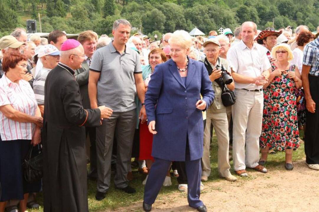 Tremtinių sąskrydyje Ariogaloje dėmesys prezidentei