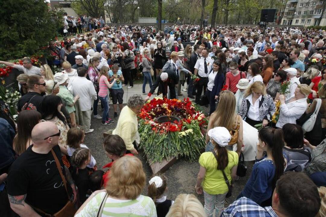 Klaipėdiečiai paminėjo  Pergalės dieną   
