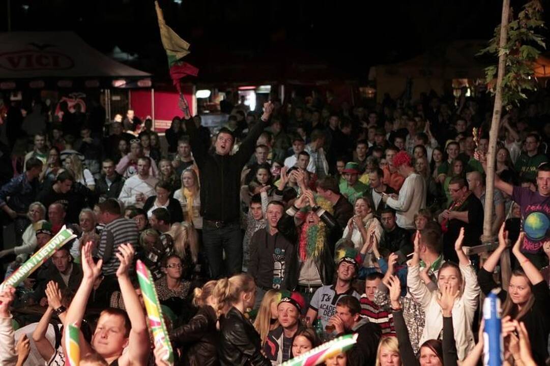 Už Lietuvos rinktinę Klaipėdoje sirgo ne tik tautiečiai
