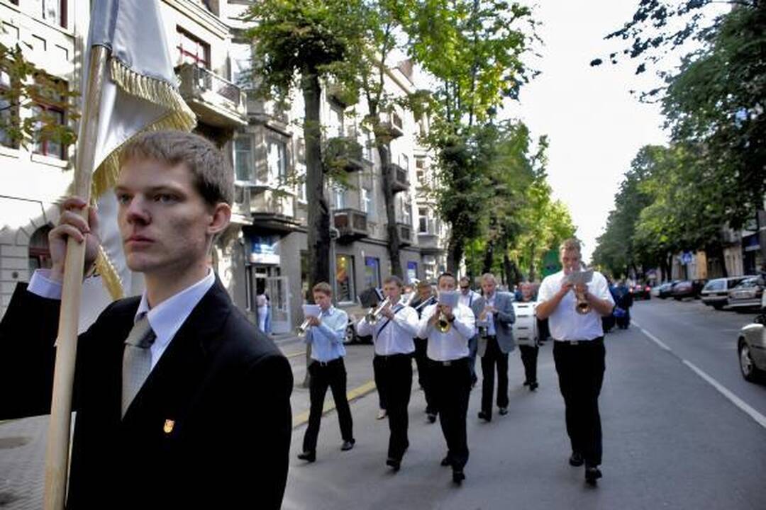 Klaipėdos studentai mokslo metus pradėjo eitynėmis 