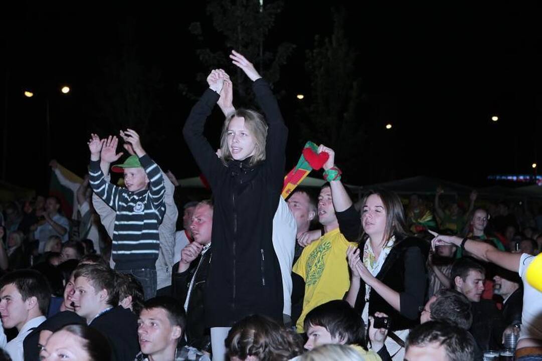 Už Lietuvos rinktinę Klaipėdoje sirgo ne tik tautiečiai