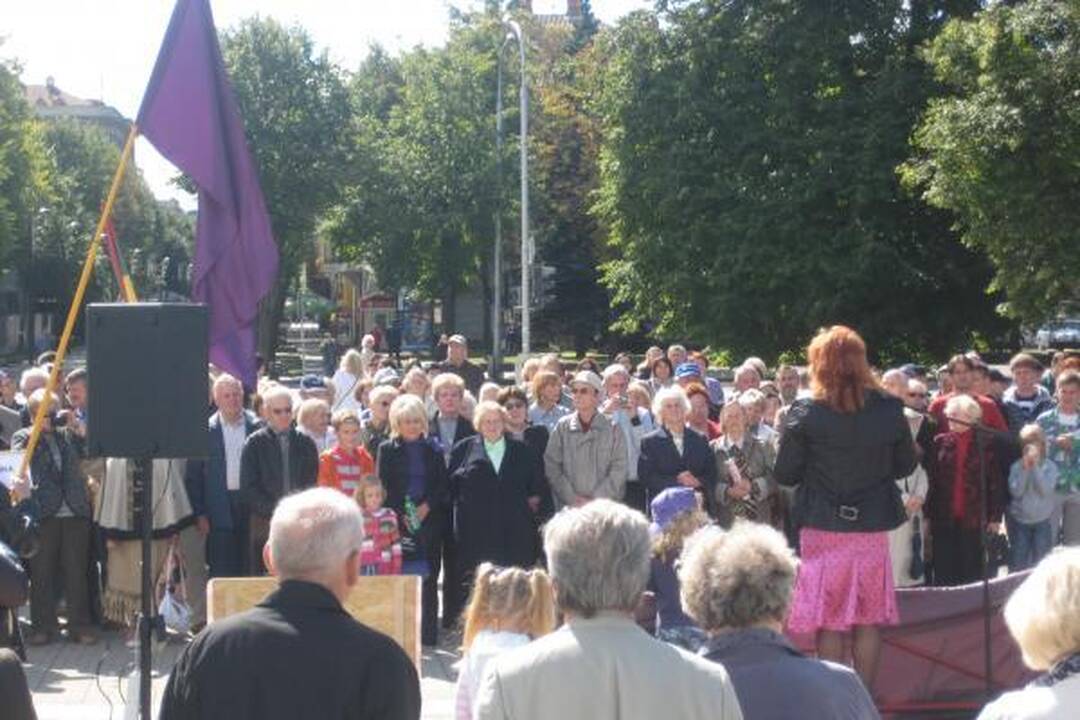 D.Kedžio gimtadienio dieną surengtas mitingas Kaune (papildyta) 