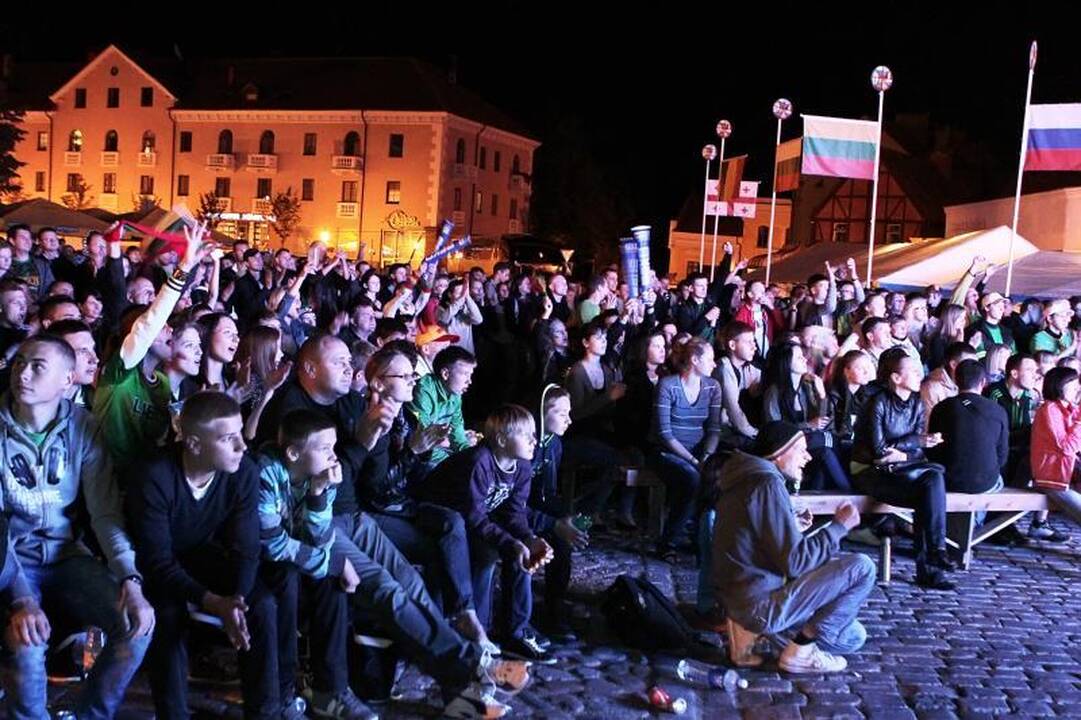 Už Lietuvos rinktinę Klaipėdoje sirgo ne tik tautiečiai