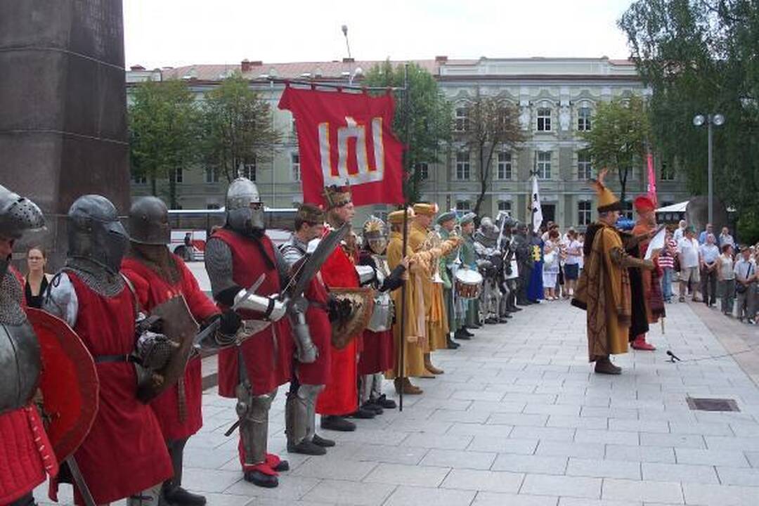 Prie Valdovų rūmų vyko riterių kautynės
