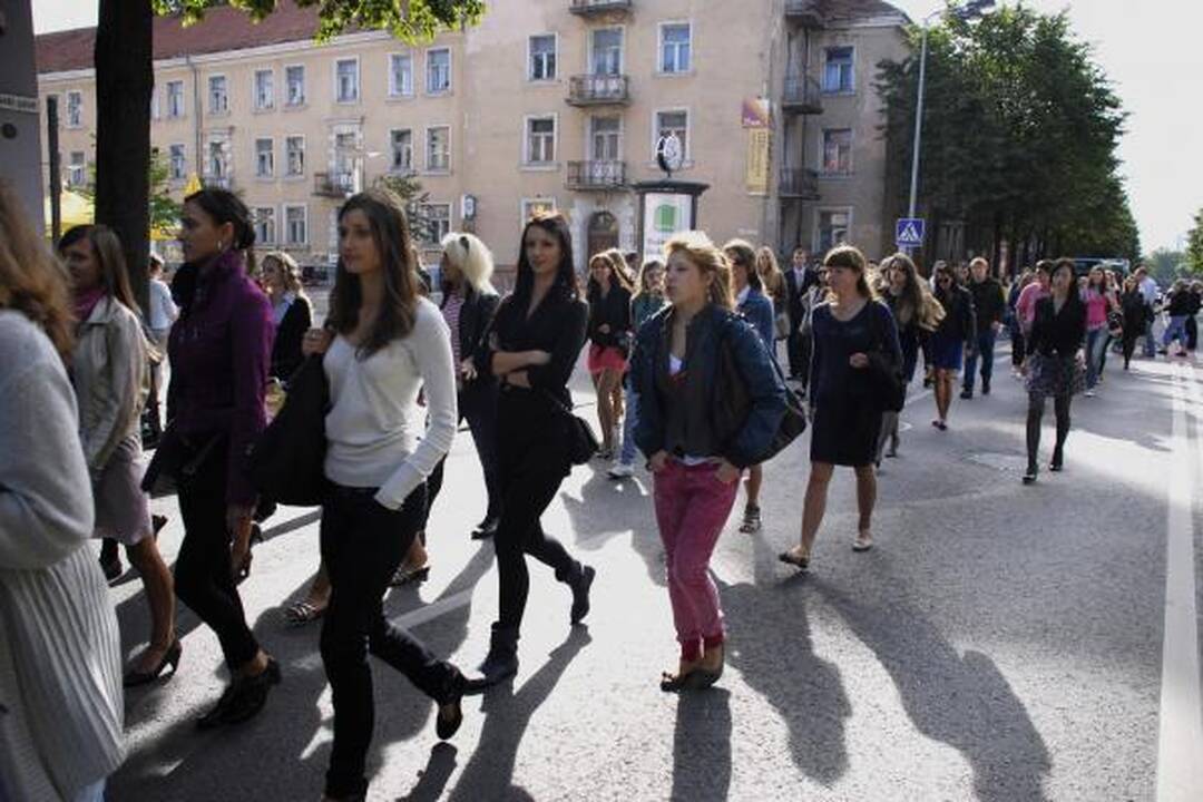 Klaipėdos studentai mokslo metus pradėjo eitynėmis 